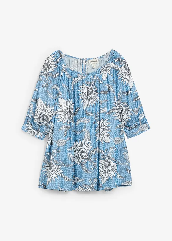 Blus av fintrådig viskosmix, bonprix