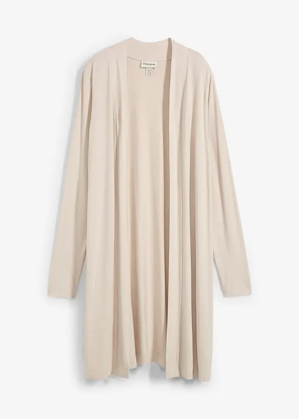 Tunn lång cardigan i mjuk viskos, bonprix