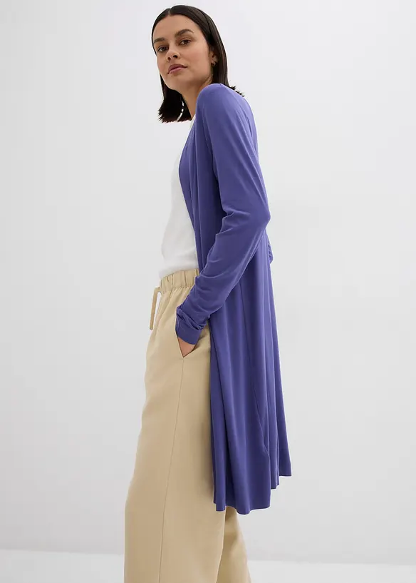 Tunn lång cardigan i mjuk viskos, bonprix