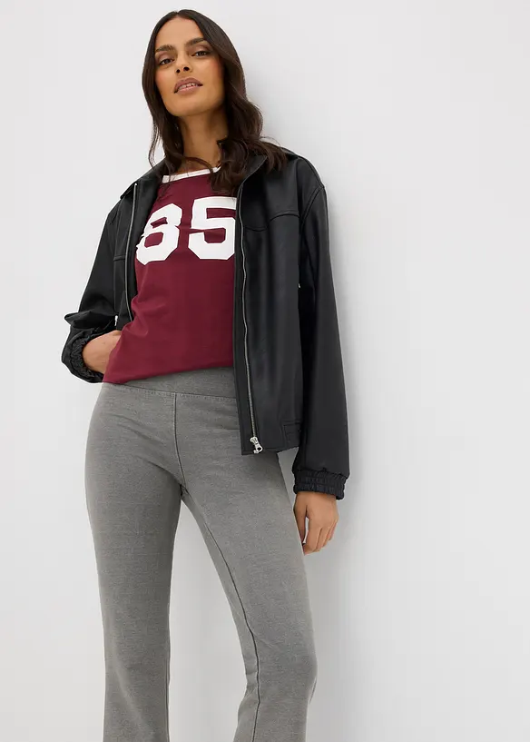 Leggings med tvättade effekter, bonprix