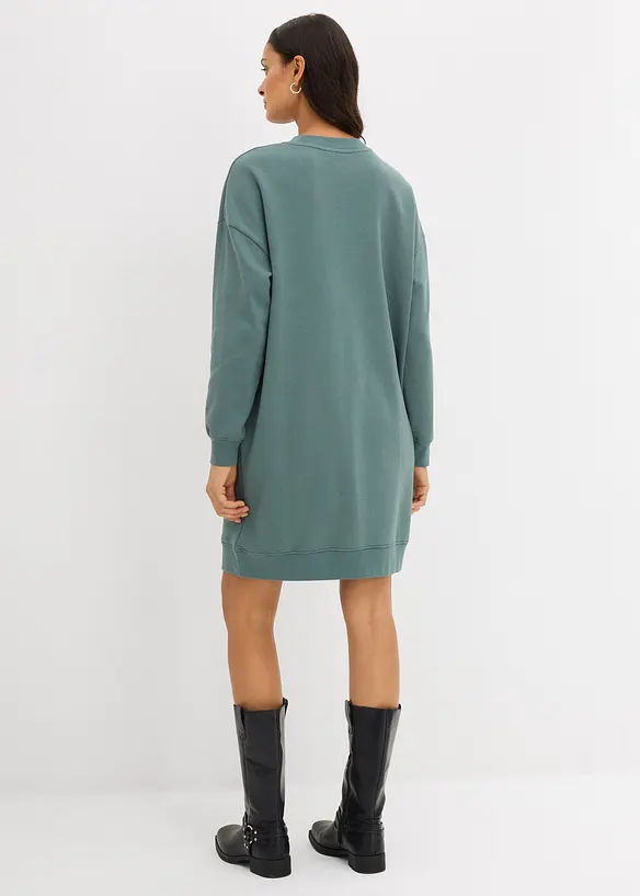 Jerseyklänning i oversizemodell med bomull, bonprix