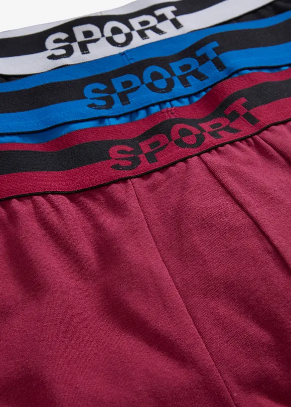 Boxershorts med bomull tajta (3-pack), bonprix