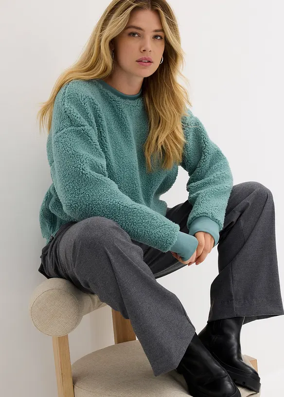 Teddyfleecetröja, bonprix