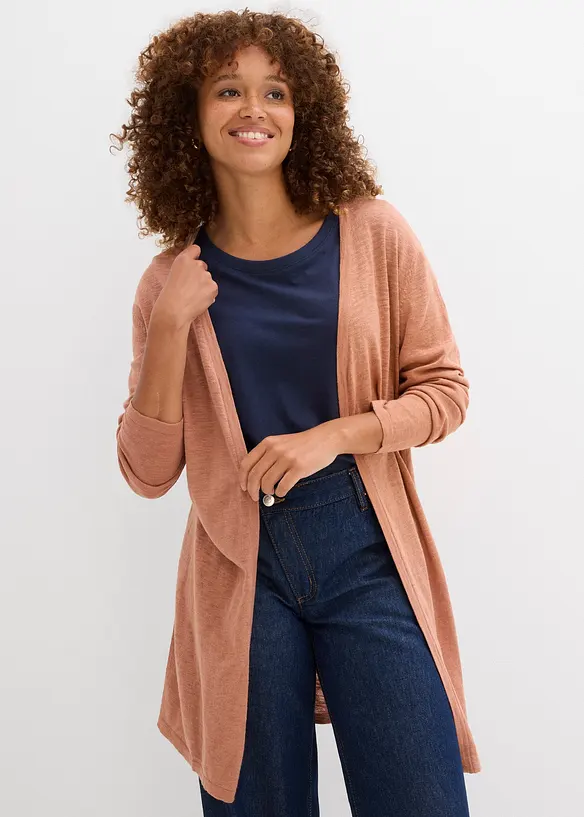 Lång cardigan utan knäppning, bonprix