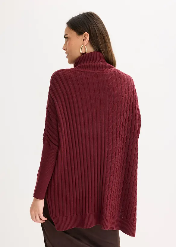 Oversizetröja med poncholook, bonprix