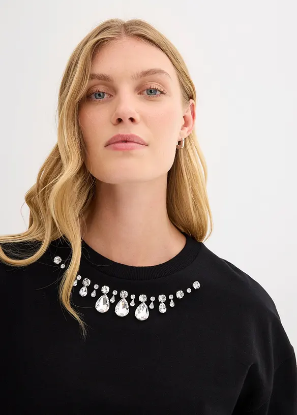Oversizesweatshirt av bomull, bonprix