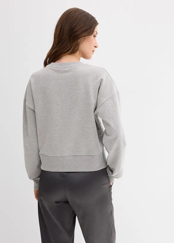 Oversizesweatshirt av bomull, bonprix