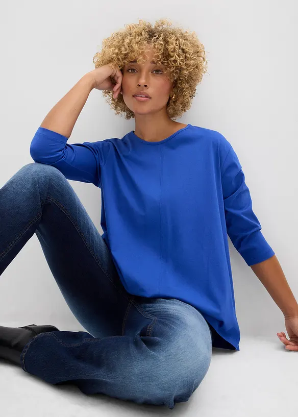 Boxy topp av ekologisk bomull, bonprix