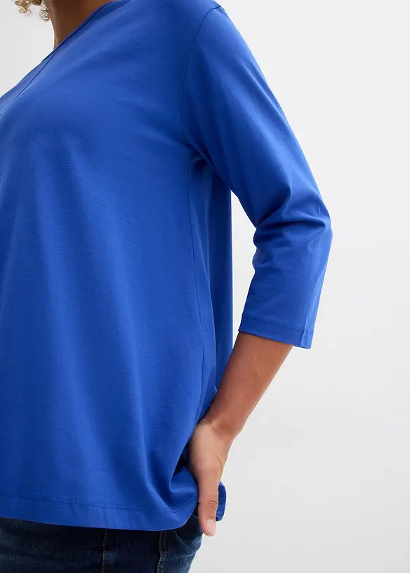 Boxy topp av ekologisk bomull, bonprix