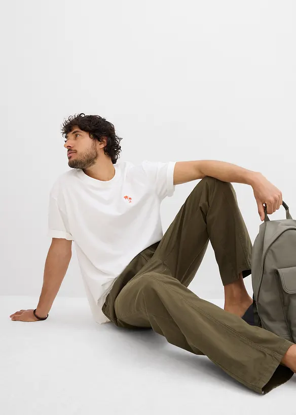 Dra på-byxa, Classic Fit, Straight, bonprix