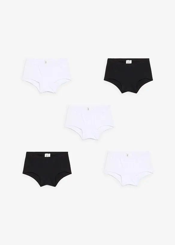Hipstertrosa med mjuk ekologisk bomull (5-pack), bonprix