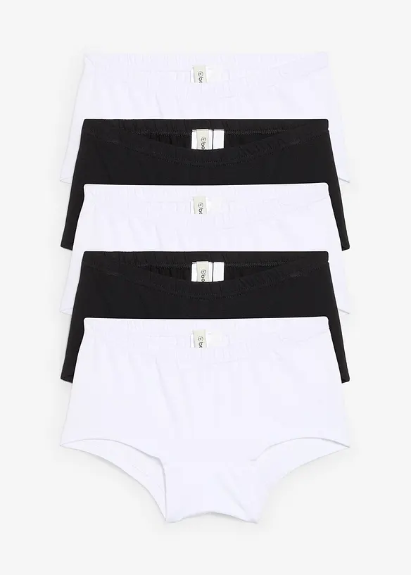 Hipstertrosa med mjuk ekologisk bomull (5-pack), bonprix