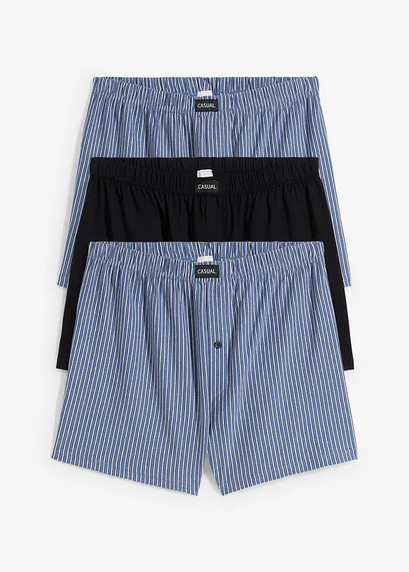 Sköna boxershorts i bomullsjersey (3-pack), bonprix