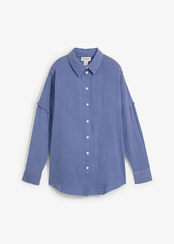 Oversize-skjorta av luftig muslin, bonprix