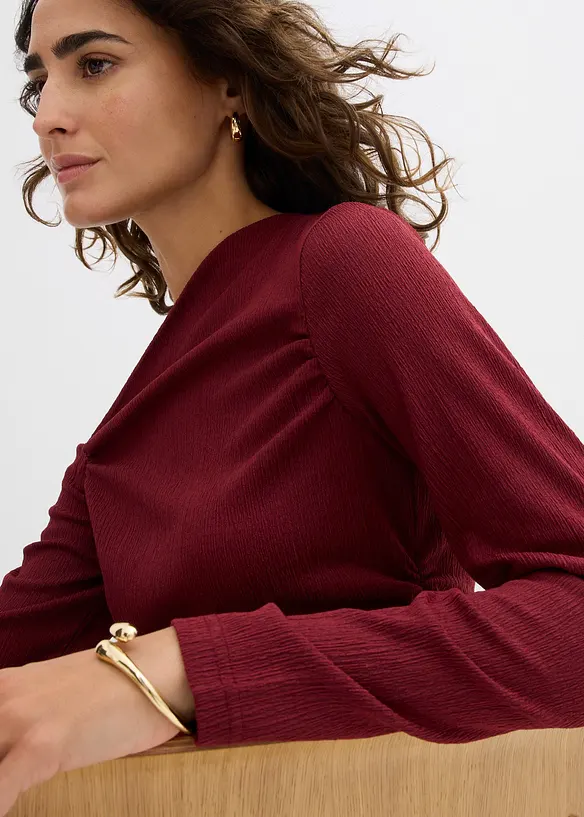 One shoulder-topp av kräpp, bonprix