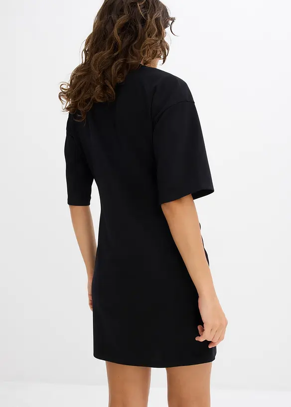 Trikåklänning i vid modell, bonprix