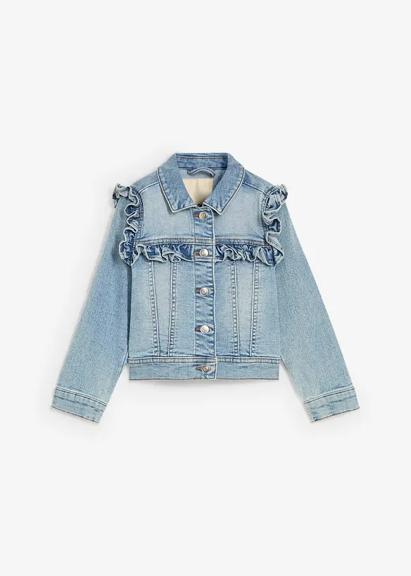 Jeansjacka av elastisk, ekologisk bomulls mix, bonprix