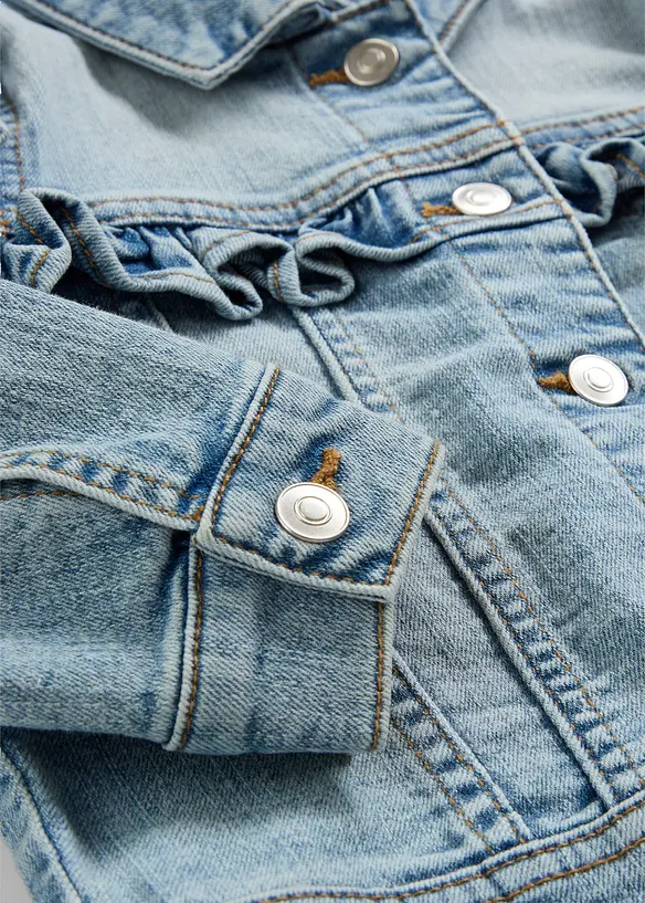 Jeansjacka av elastisk, ekologisk bomulls mix, bonprix