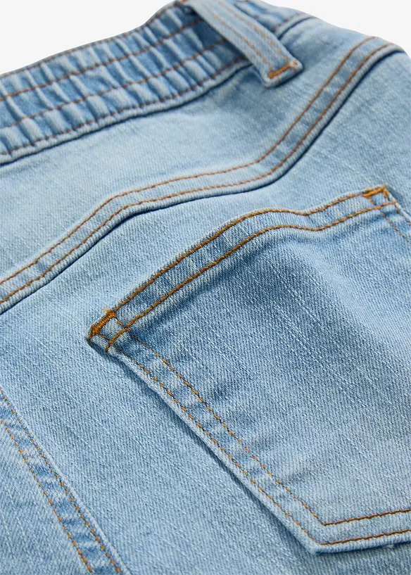 Dra-på jeans Mid Waist (2-pack), bonprix