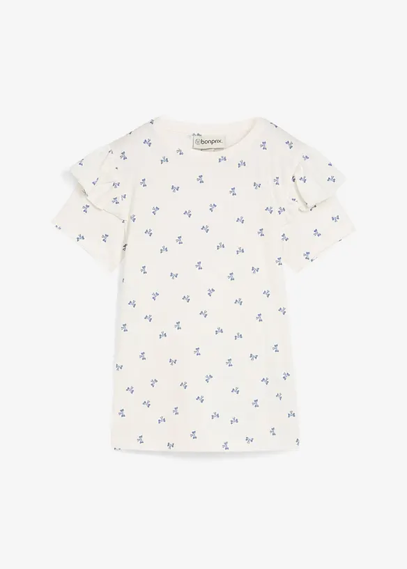 T-shirt av elastisk bomullsmix, bonprix