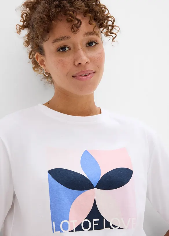 T-shirt av ren bomull, bonprix
