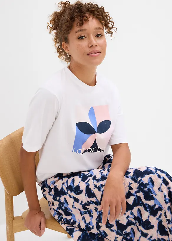 T-shirt av ren bomull, bonprix