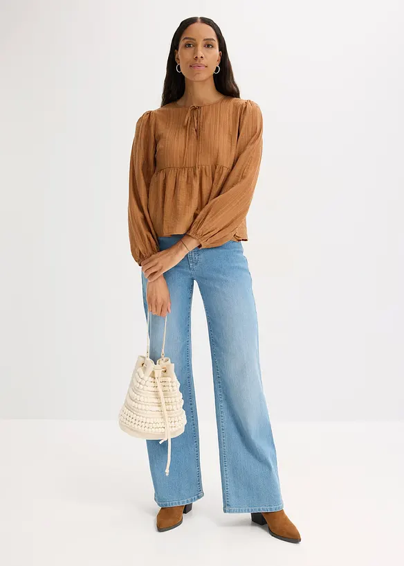 Blus av lyocell, bonprix