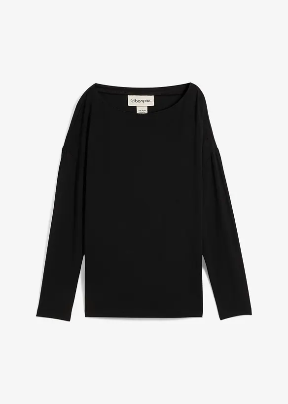 Långärmad topp av viskosmix, bonprix