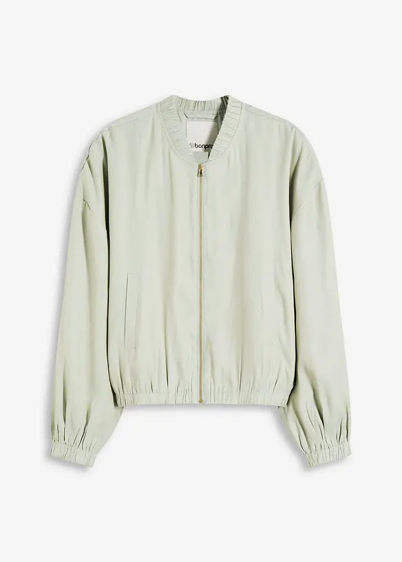 Blusjacka av glansigt material, bonprix