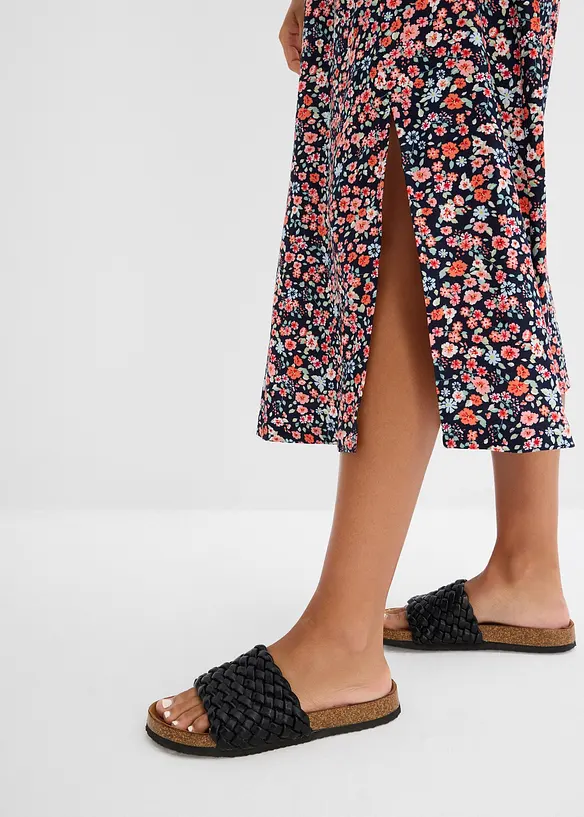 Midikjol av viskos, bonprix