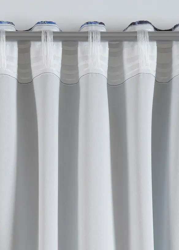 Mörkläggande gardinlängd med tryck (1-pack), bonprix