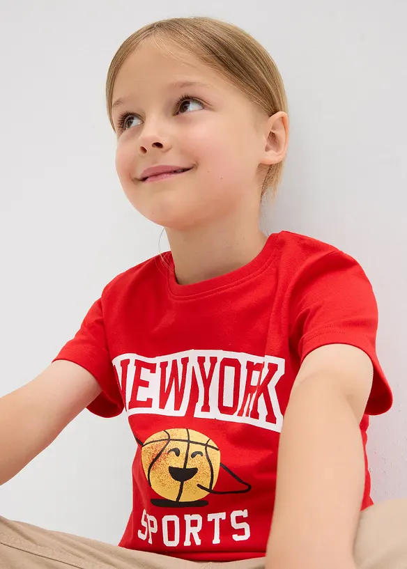 T-shirt av ren ekologisk bomull (2-pack), bonprix