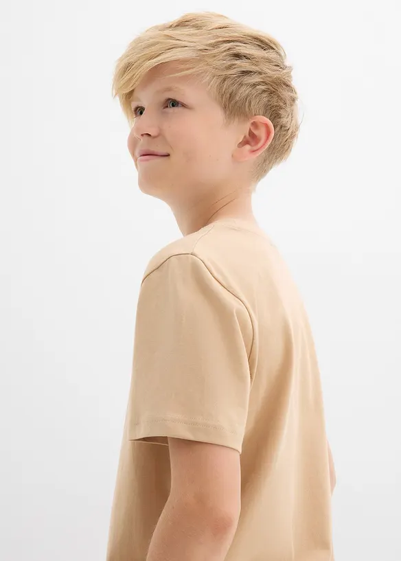 T-shirt av ekologisk bomull (3-pack), bonprix