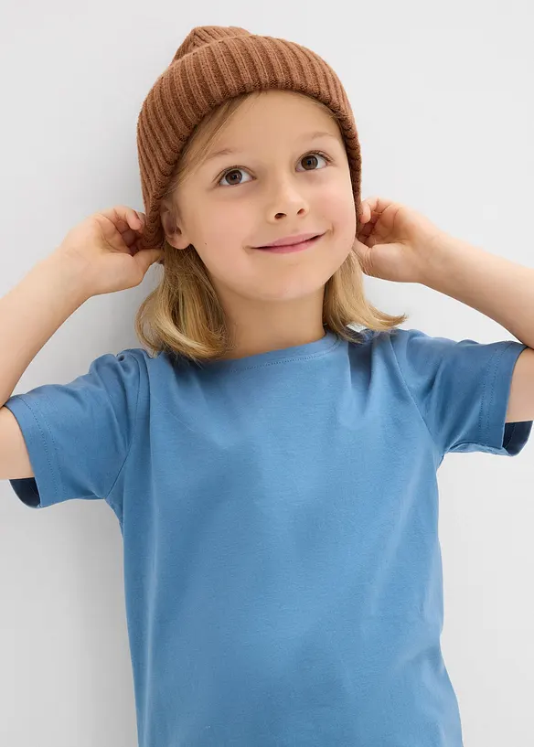 T-shirt av ekologisk bomull (3-pack), bonprix