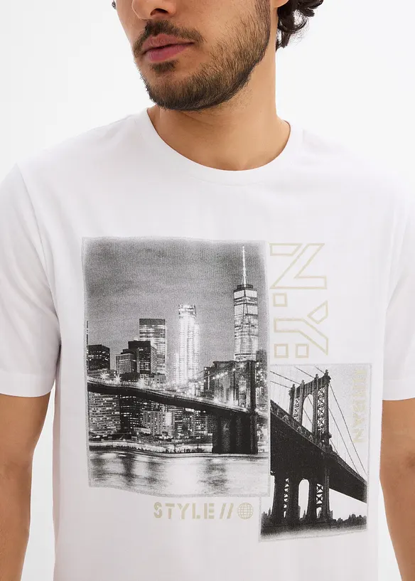T-shirt i ren ekologisk bomull, bonprix