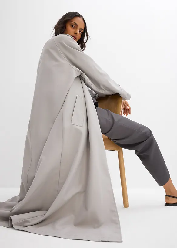 Trenchcoat med mjukt fall, bonprix