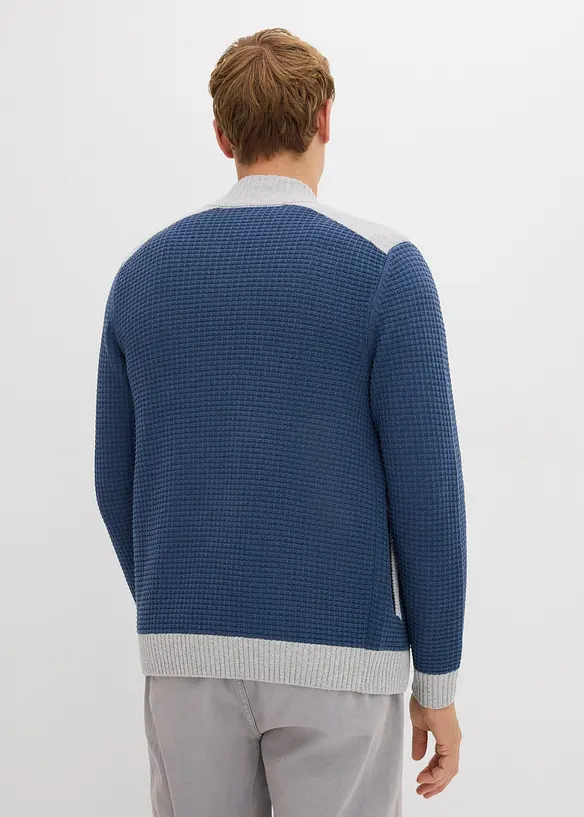 Cardigan med ståkrage, bonprix
