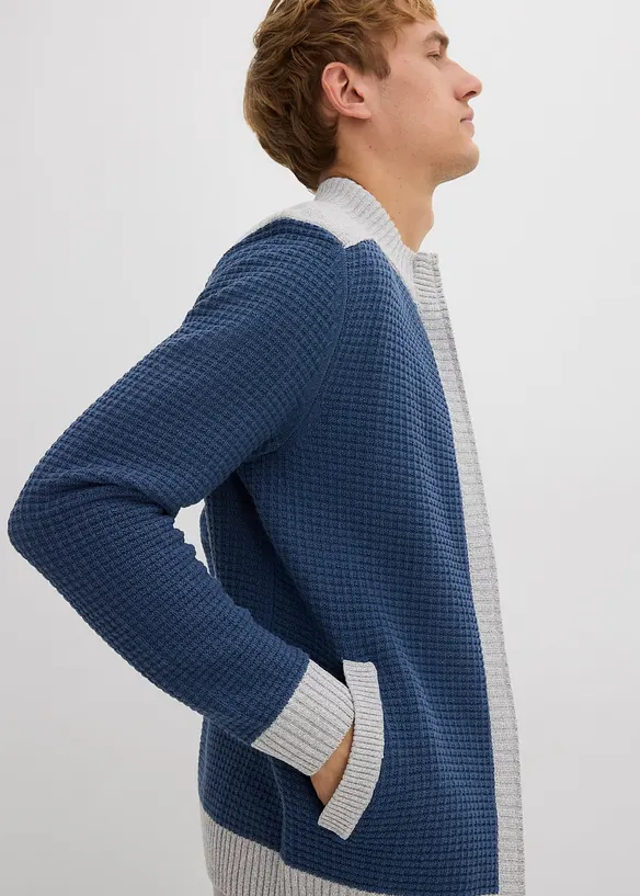 Cardigan med ståkrage, bonprix