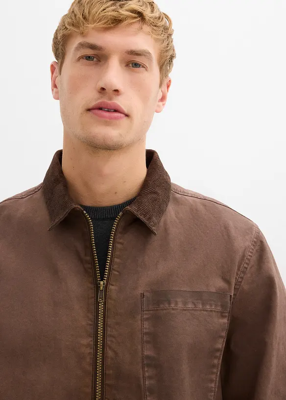 Bomberjacka med tvättad look, bonprix