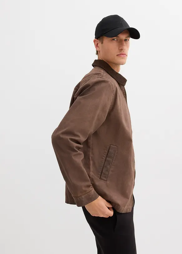 Bomberjacka med tvättad look, bonprix