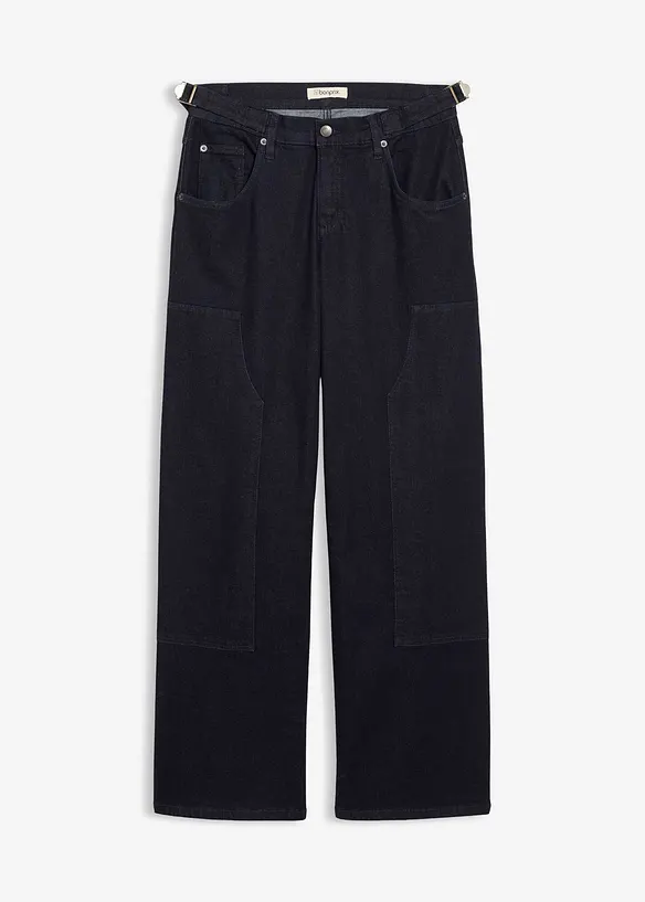 Jeans Wide Leg Mid Waist, bonprix