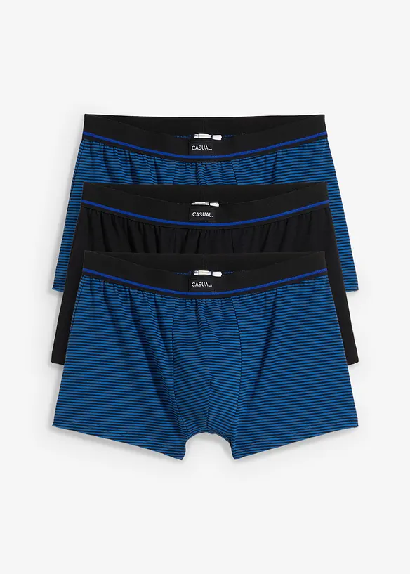 Boxerkalsong med bomull (3 par), bonprix