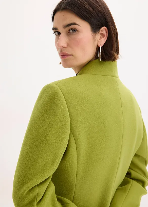 Kort kappa med yllelook, bonprix