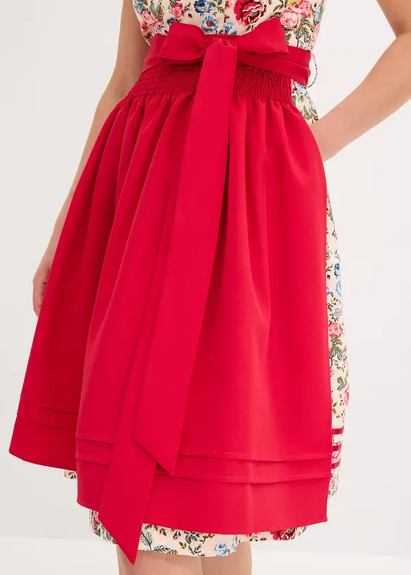 Dirndl med broderat förkläde (2 delar), bonprix
