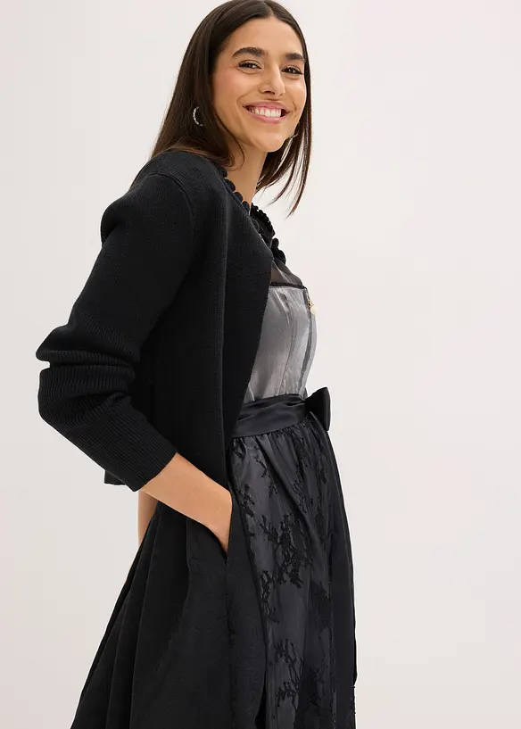 Mellanlång dirndl med sammet (2 delar), bonprix