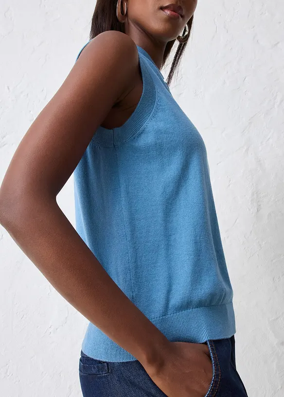 Finstickat linne med silke och tenniskrage, bonprix