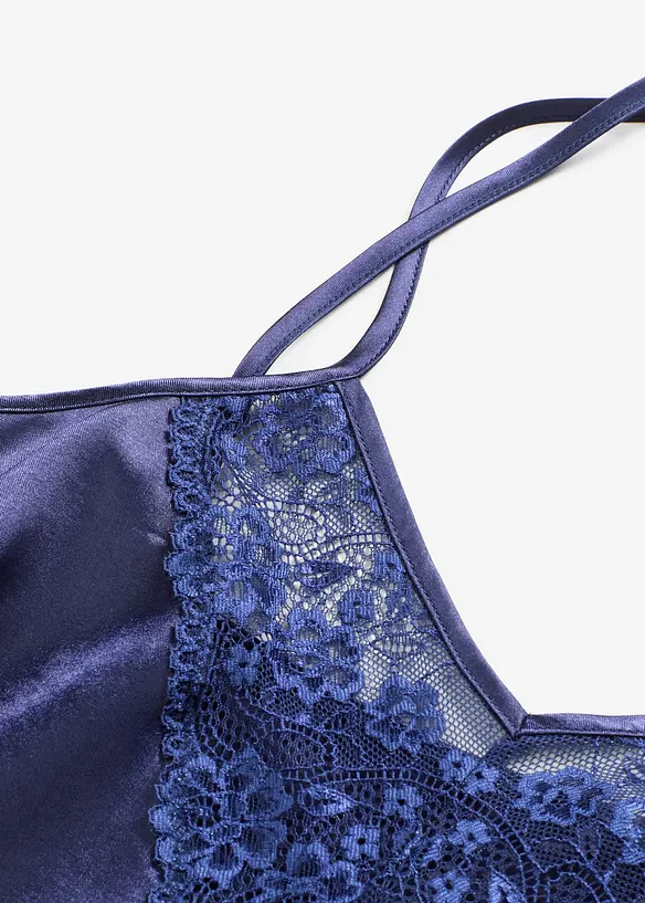 Negligé i satin, bonprix