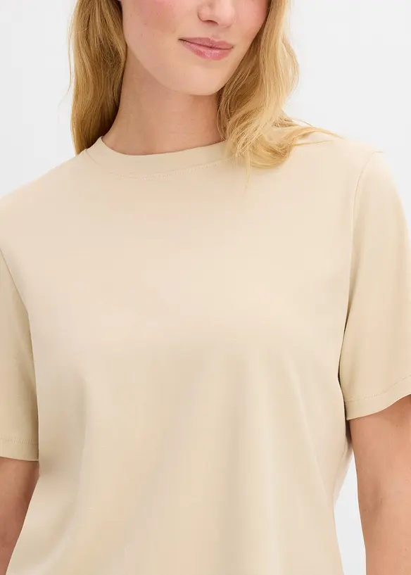 T-shirt av tjock ekologisk bomull, bonprix