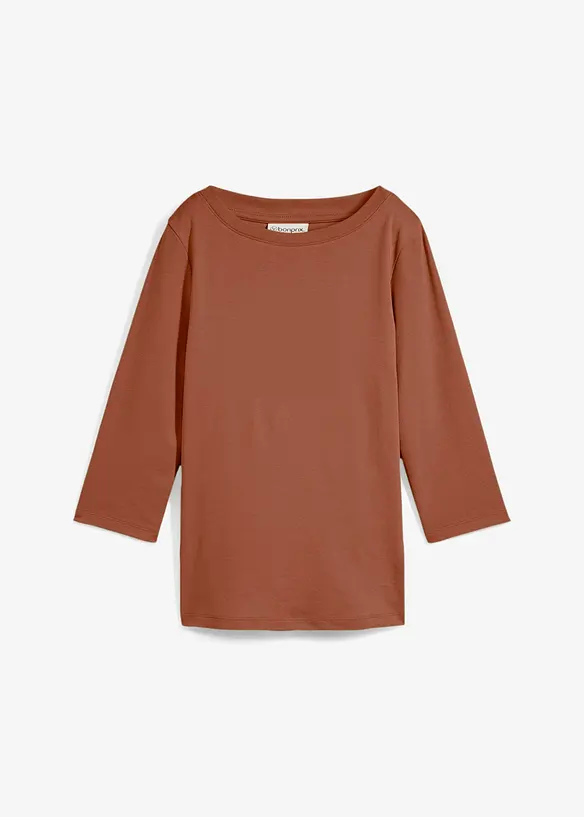 T-shirt i tjockt material av ekologisk bomull, bonprix