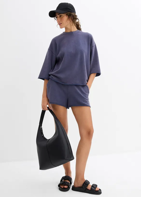Oversized sweatshirt av mjuk bomullsmix, bonprix